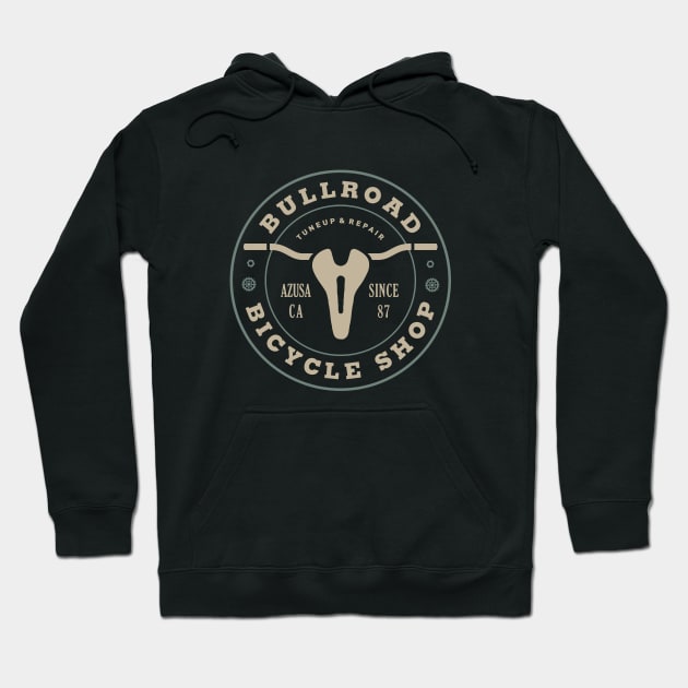 Bullroad Bicycle Shop by © Buck Tee Originals Hoodie by Buck Tee